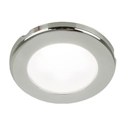 Hella Marine EuroLED 75 3 Round Screw Mount Down Light - White LED - Stainless Steel Rim - 24V