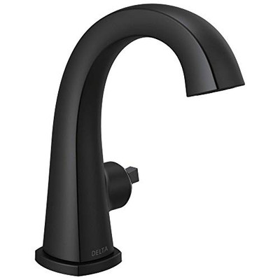 Delta 577-BLMPU-LHP-DST Delta Stryke Single Handle Bathroom Faucet - Less Handle - Matte Black