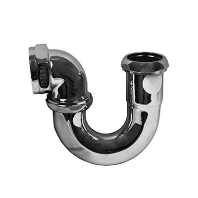 Deaborn 750-1 Oatey Deaborn Brass LA Code 1-1/2-Inch P-Trap with Reducing Poly Washer