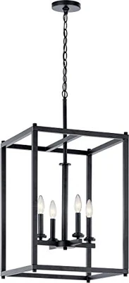 Kichler 43998BK Kichler Crosby Foyer Pendant 4Lt