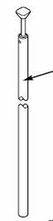YALE COMMERCIAL 60-7010-0020-630 BOTTOM ROD ASSEMBLY FOR 7110