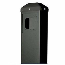 BEA INC 10BOLLARDBLK POST,BLACK,S/S PUSH PLATE 4.5