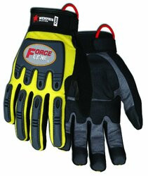 MEMPHIS GLOVE 127-Y200M FORCEFLEX BACK HAND TPRPROTECTION- HOOK/LOOP M