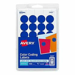 AVERY PRODUCTS CORPORATION AVE05469 LABEL,.75RND,1008/PK,DBE