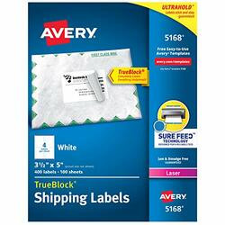 AVERY PRODUCTS CORPORATION AVE5168 LABEL,LASR,3.5X5,4/SH,WHT