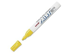 UNI-BALL UBC63605 MARKER,PAINT,MED,YL
