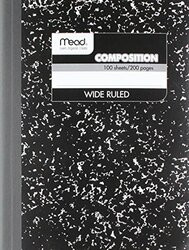 MEAD PRODUCTS MEA09910 NOTEBOOK,9.75X7.5,100,BK