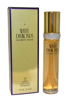WHITE DIAMONDS W-1209 ELIZABETH TAYLOR by ELIZABETH TAYLOR 1.7 OZ EAU DE TOILETTE SPRAY WOMEN BOX 1991