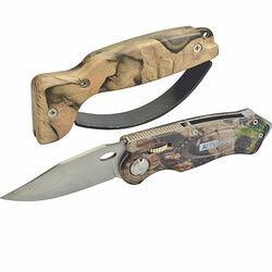 AllPoints 1371455 SHARPENER & SPORT KNIFE;COMBO CAMOUFLAGE