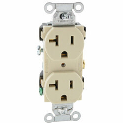 Hubbell 2531380 RECEPTACLE;DUPLEX;; 125V; 20A