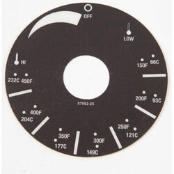 DECAL DIAL PLATE for APW - Part# 8706225