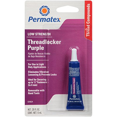 ITW PERMATEX INC PTX24024 Permatex Low Strength Threadlocker Purple, 6 ml Tube