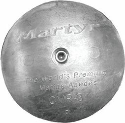 MARTYR ANODES194-CMR05S RUDDER ANODE SET 5 1/8IN DIA.