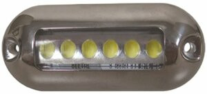 T-H MARINE232-LED51901DP LED UNDERWATER W/SS BEZEL BLU