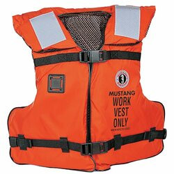 MUSTANG SURVIVAL693-MV3192 WORK VEST W/SOLAS TAPE ADULT U