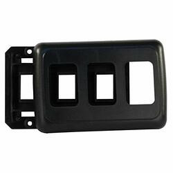 JR PRODUCTS342-12325 TRIPLE SWITCH BASE/FACE PLT BL