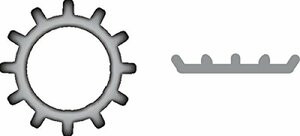 SEACHOICE SC1444 #10 EXT TOOTH L/W 410 SS 100/B