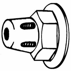 CAMP ZINC GN BRASS PROP NUT ONLY