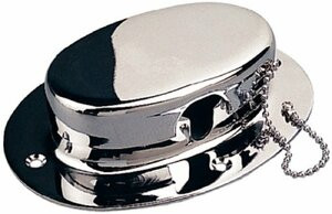 SEA-DOG LINE354-322070 DECK PIPE CHR BRASSW/CHAIN