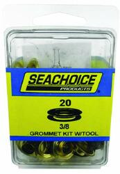 SEACHOICE BP9703SC 3/8 GROMMET KIT W/TOOL 20/PK