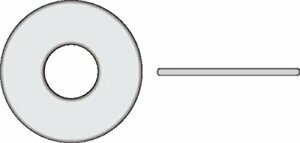 SEACHOICE SC3088 3/8 FLT WSH 1 OD NYL 100/BG