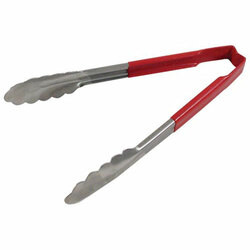 Vollrath/Idea-Medalie 185380 TONG SS 9 1/2 GRIP RED;