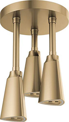 Delta D57140CZ25L Faucet H2Okinetic Pendant Raincan LED Light Shower Head Champagne Bronze