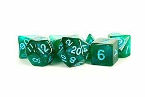 Metallic Dice Games LIC178 7-Set: Stardust: GRbu