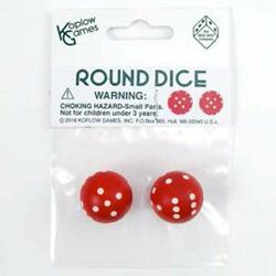 Koplow KPL19370 Round Dice Pair RDwh