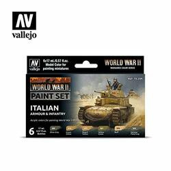 Acrylicos Vallejo VJP70209 MC: WWII: Set: Italian Armour & Infantry