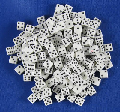 Koplow d6 Square Corner 5mm White (200)