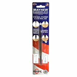 MAYHEW STEEL PRODUCTS MH17351 Spring Action Center Punch &Nail Set