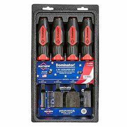 MAYHEW STEEL PRODUCTS MH14082 4 Piece Dominator StraightScraper Set