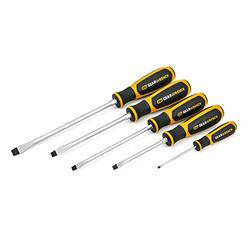GEARWRENCH KD80053H 5 Piece Slotted Dual MaterialScrewdriver Set