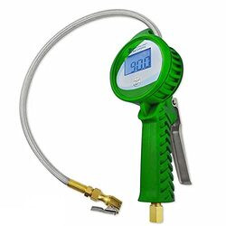 ASTRO PNEUMATIC TOOL CO. AO3018GR Digital Tire Inflator w/Stainless Steel Hose &Push-Lock Coupler Chuck-Green