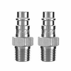 LEGACY MANUFACTURING CO MTA53440FZ-2PK Hi Flow Plug 1/4 Body 1/4MNPT 2-Pack Flexzilla? Pro