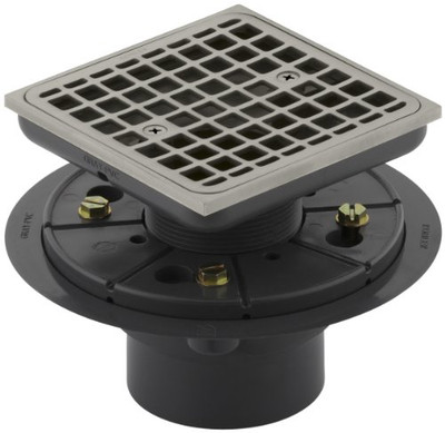 Kohler K-9136-BN  Square Design Tile-In Shower Drain Finish: Vibrant Brushed Nickel