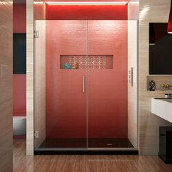 DreamLine SHDR-245357210-04 The DreamLine Unidoor Plus is a frameless hinged shower door or enclosure that is perfectly designed for today’s contemporary trends. With modern appeal and sleek clean lines, the Unidoor Plus adds a touch of timeless