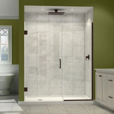 DreamLine Unidoor Plus SHDR-243857210-06 Frameless Hinged Shower Door