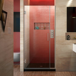 DreamLine SHDR-243407210-04 The DreamLine Unidoor Plus is a frameless hinged shower door or enclosure that is perfectly designed for today’s contemporary trends. With modern appeal and sleek clean lines, the Unidoor Plus adds a touch of timeless