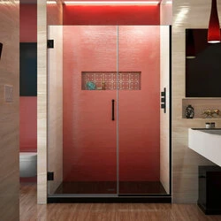 DreamLine SHDR-244757210-09 The DreamLine Unidoor Plus is a frameless hinged shower door or enclosure that is perfectly designed for today’s contemporary trends. With modern appeal and sleek clean lines, the Unidoor Plus adds a touch of timeless