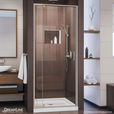 DreamLine Flex SHDR-22327200-04 Semi-Frameless Pivot Shower Door with Modern Design