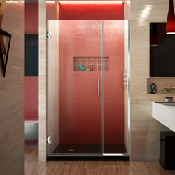 DreamLine SHDR-244157210-01 The DreamLine Unidoor Plus is a frameless hinged shower door or enclosure that is perfectly designed for today’s contemporary trends. With modern appeal and sleek clean lines, the Unidoor Plus adds a touch of timeless