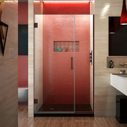 DreamLine SHDR-243907210-06 The DreamLine Unidoor Plus is a frameless hinged shower door or enclosure that is perfectly designed for today’s contemporary trends. With modern appeal and sleek clean lines, the Unidoor Plus adds a touch of timeless