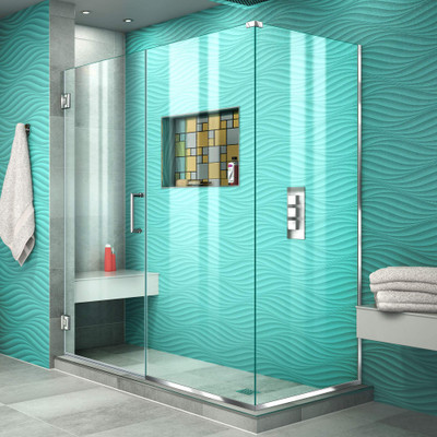 DreamLine Unidoor Plus SHEN-24595340-01 Frameless Hinged Shower Door