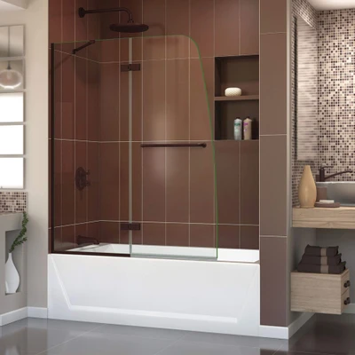 DreamLine Aqua Ultra SHDR-3448580-06 Frameless Curved Shower Tub Screen