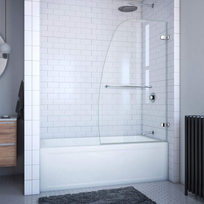 DreamLine Aqua Uno SHDR-3534586-01 Frameless Curved Tempered Glass Tub Door