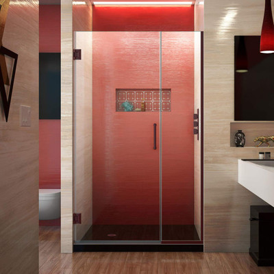 DreamLine Unidoor Plus SHDR-243807210-06 Frameless Hinged Shower Door Enclosure