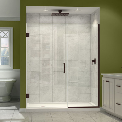 DreamLine Unidoor Plus SHDR-243407210-06 Frameless Hinged Shower Door