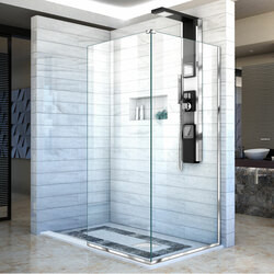 DreamLine SHDR-3234303-01 The DreamLine Linea collection of walk-in shower panels is a welcome addition to any contemporary bathroom. The Linea is elegant and functional, giving the entire shower space a sense of high-end luxury with a modern appeal.